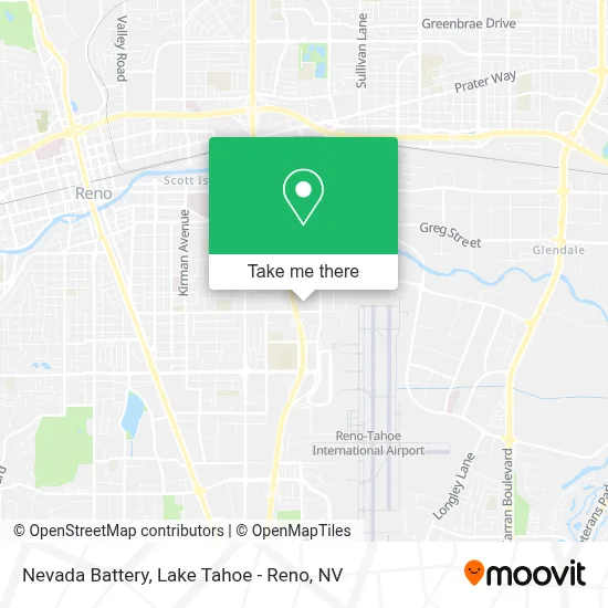 Nevada Battery map