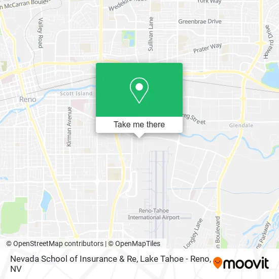 Nevada School of Insurance & Re map