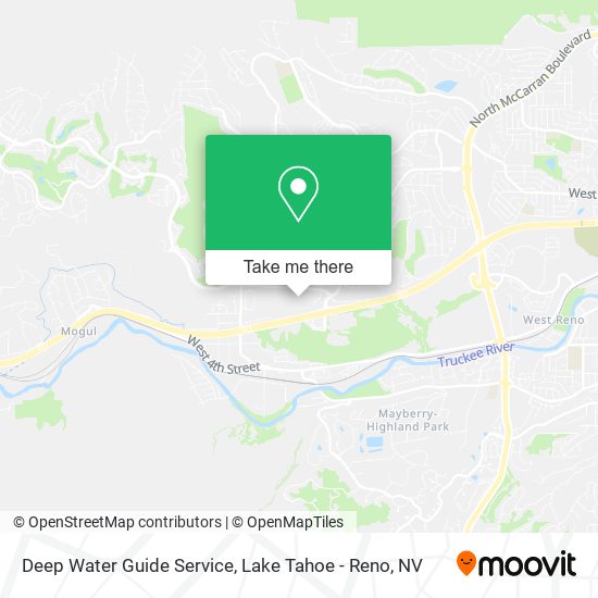 Mapa de Deep Water Guide Service