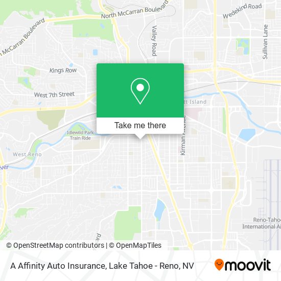 A Affinity Auto Insurance map