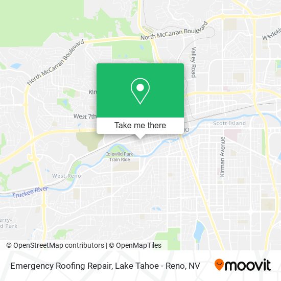 Mapa de Emergency Roofing Repair