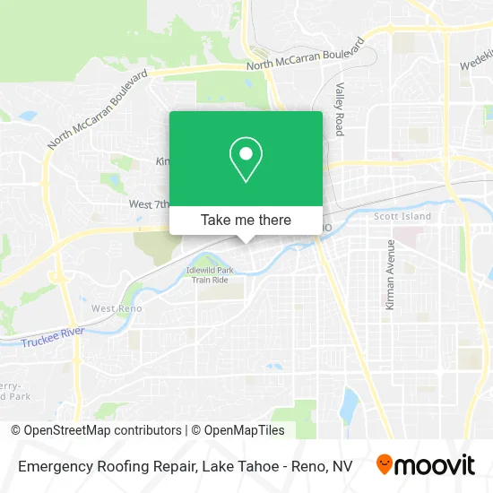 Emergency Roofing Repair map