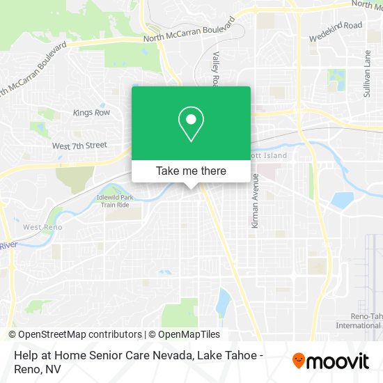 Help at Home Senior Care Nevada map
