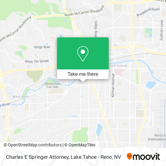 Charles E Springer Attorney map