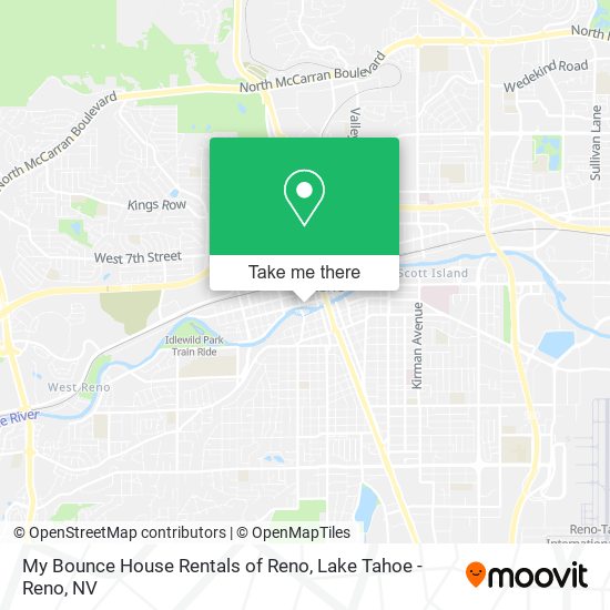 My Bounce House Rentals of Reno map
