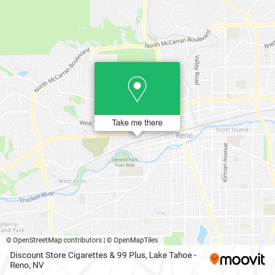 Mapa de Discount Store Cigarettes & 99 Plus