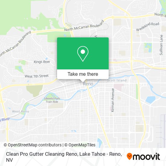 Clean Pro Gutter Cleaning Reno map
