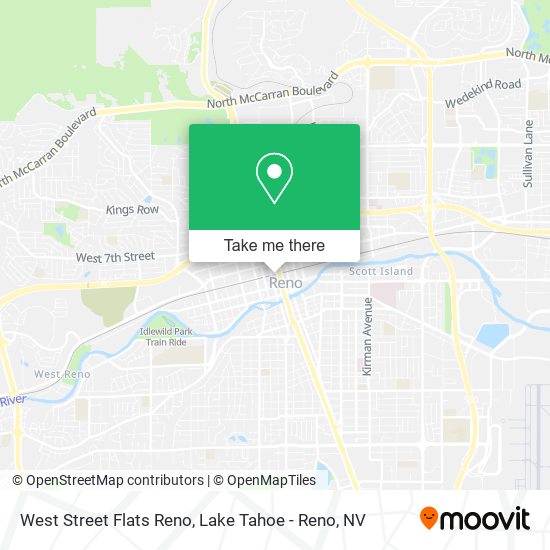 Mapa de West Street Flats Reno