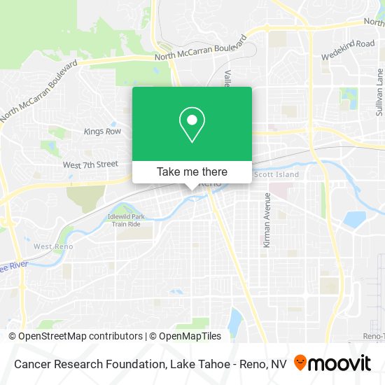 Cancer Research Foundation map