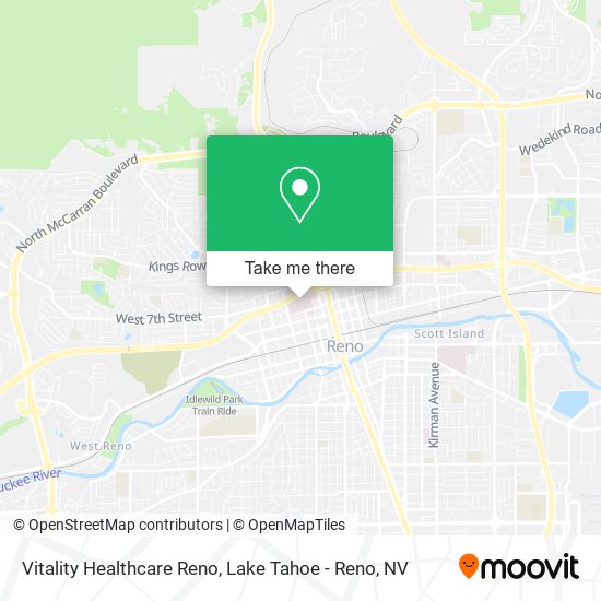 Vitality Healthcare Reno map