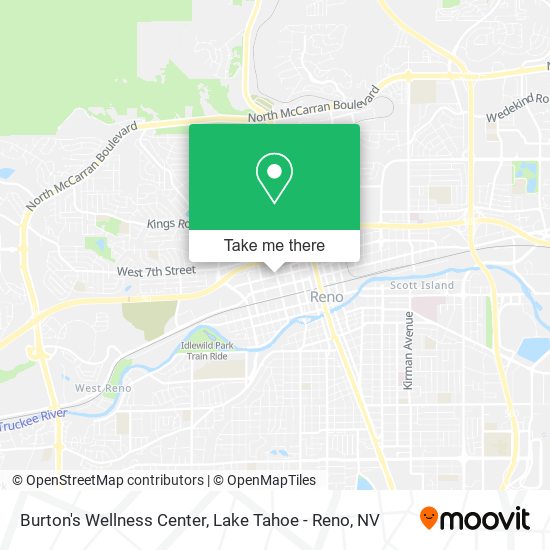 Burton's Wellness Center map