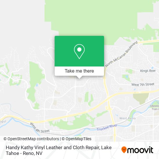 Mapa de Handy Kathy Vinyl Leather and Cloth Repair