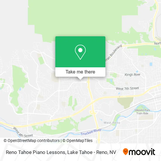 Reno Tahoe Piano Lessons map