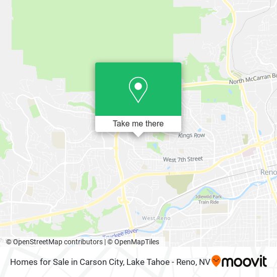 Homes for Sale in Carson City map