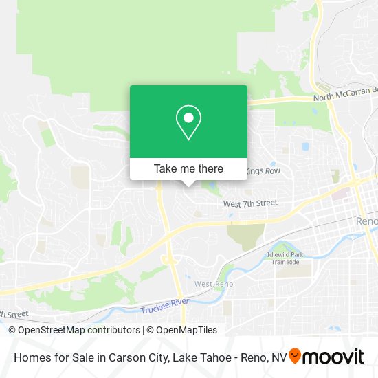 Homes for Sale in Carson City map