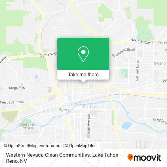 Western Nevada Clean Communities map