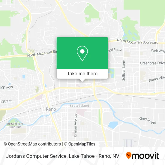 Jordan's Computer Service map