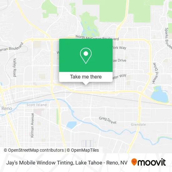 Mapa de Jay's Mobile Window Tinting