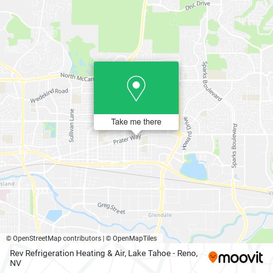 Mapa de Rev Refrigeration Heating & Air