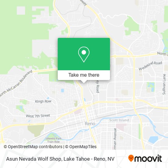 Asun Nevada Wolf Shop map