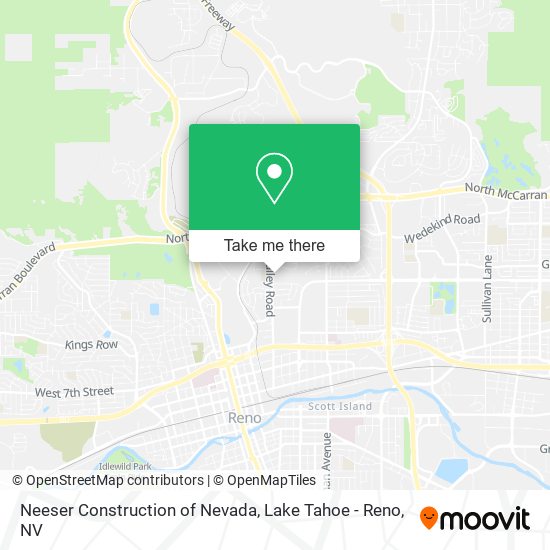 Mapa de Neeser Construction of Nevada