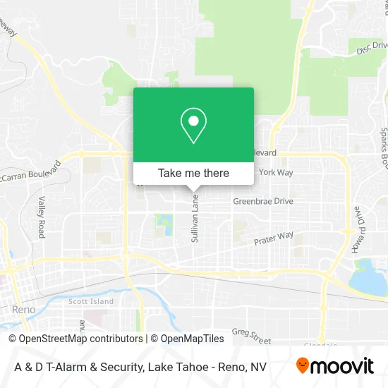 A & D T-Alarm & Security map