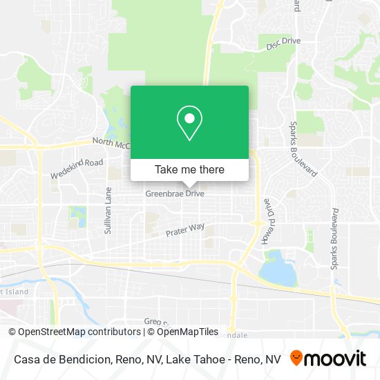 Casa de Bendicion, Reno, NV map