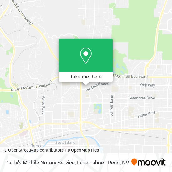 Cady's Mobile Notary Service map