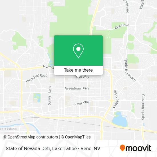 State of Nevada Detr map