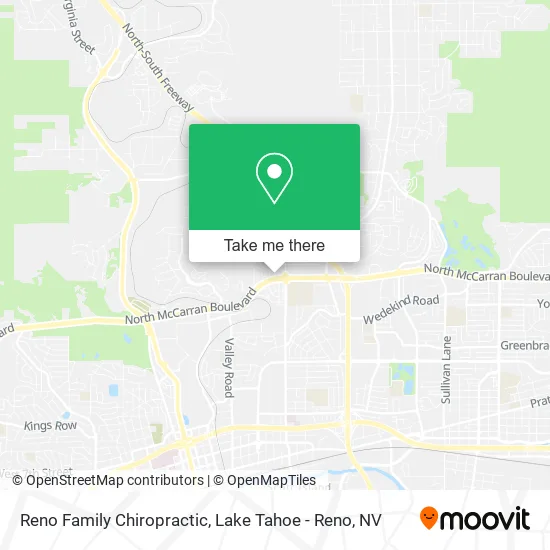 Reno Family Chiropractic map