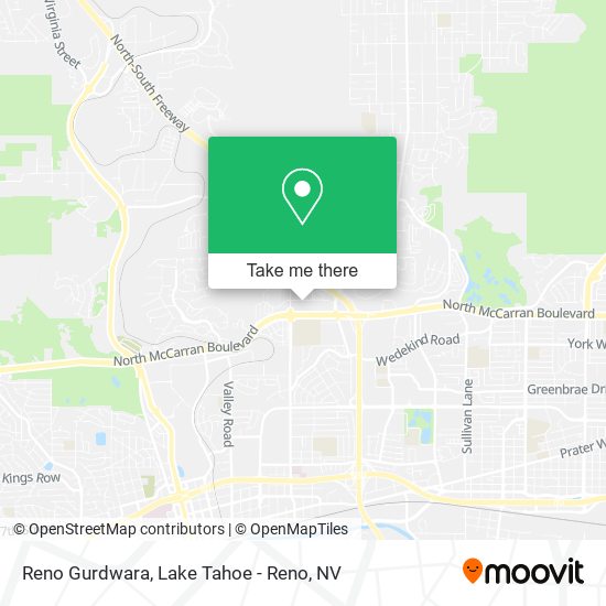 Reno Gurdwara map