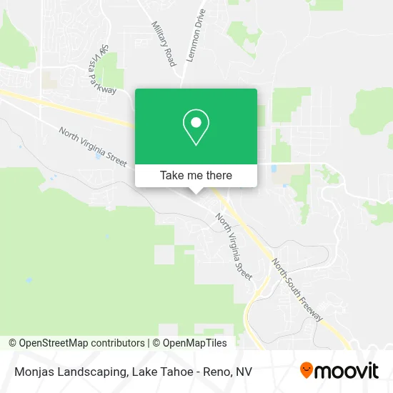 Monjas Landscaping map