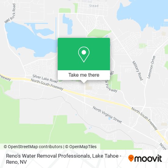 Reno's Water Removal Professionals map