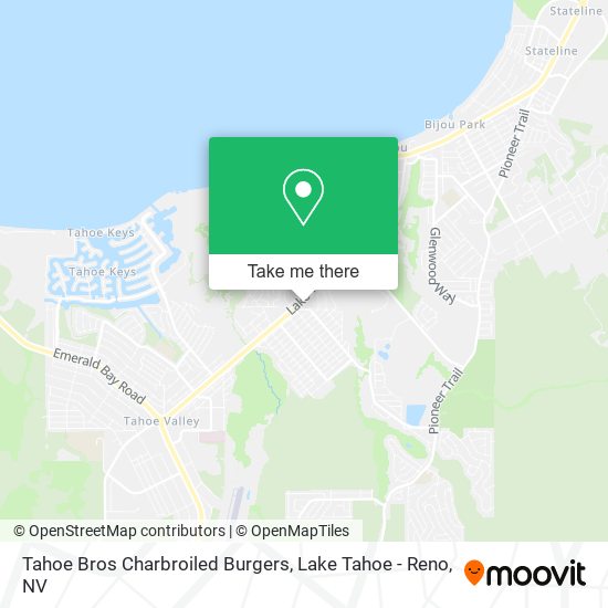 Tahoe Bros Charbroiled Burgers map