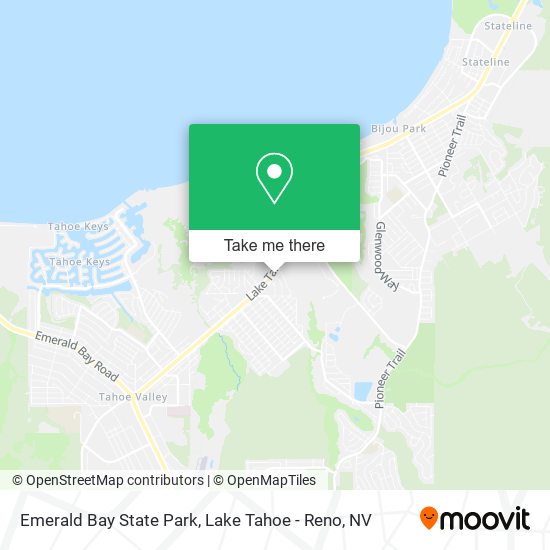 Emerald Bay State Park map