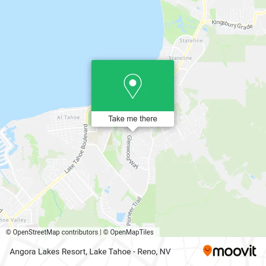 Angora Lakes Resort map