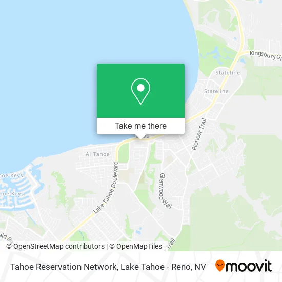 Tahoe Reservation Network map