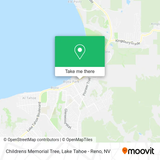 Childrens Memorial Tree map