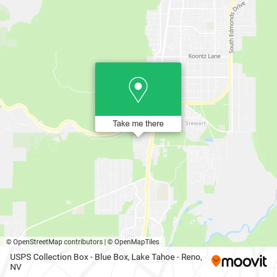 USPS Collection Box - Blue Box map