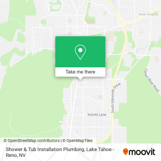 Shower & Tub Installation Plumbing map