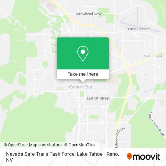 Nevada Safe Trails Task Force map