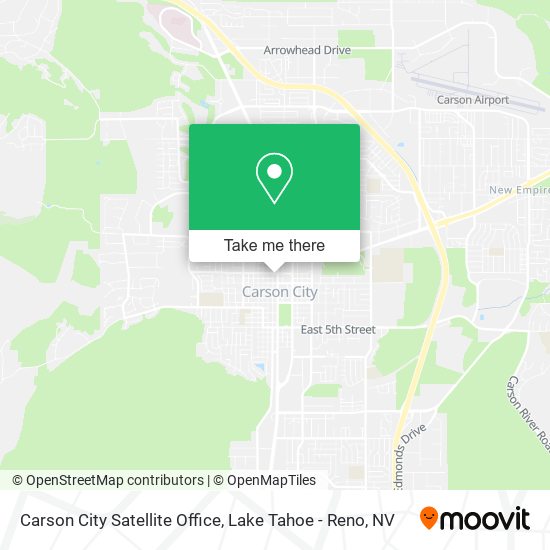 Carson City Satellite Office map