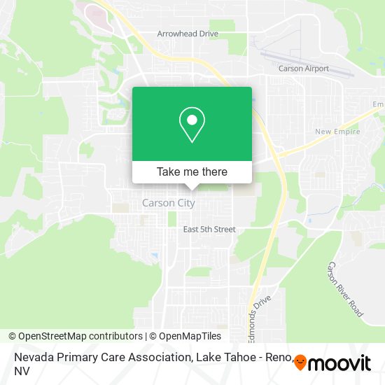 Mapa de Nevada Primary Care Association