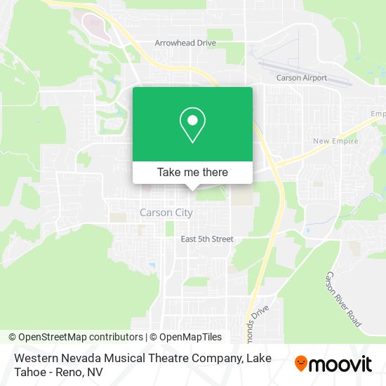 Western Nevada Musical Theatre Company map
