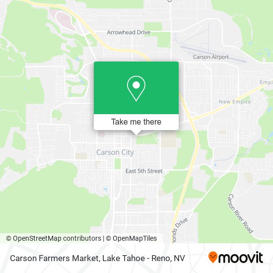 Carson Farmers Market map