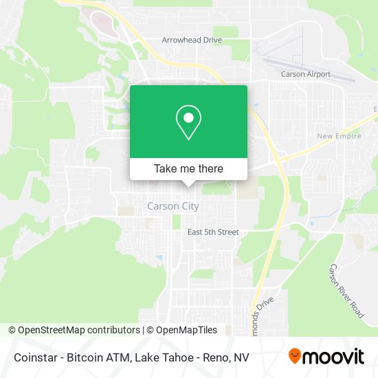 Mapa de Coinstar - Bitcoin ATM