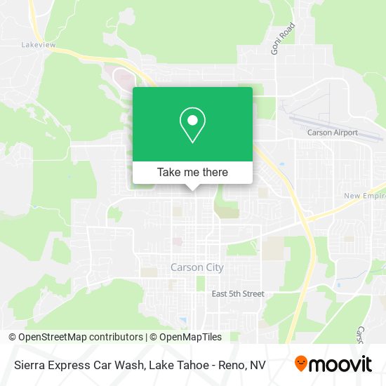 Sierra Express Car Wash map