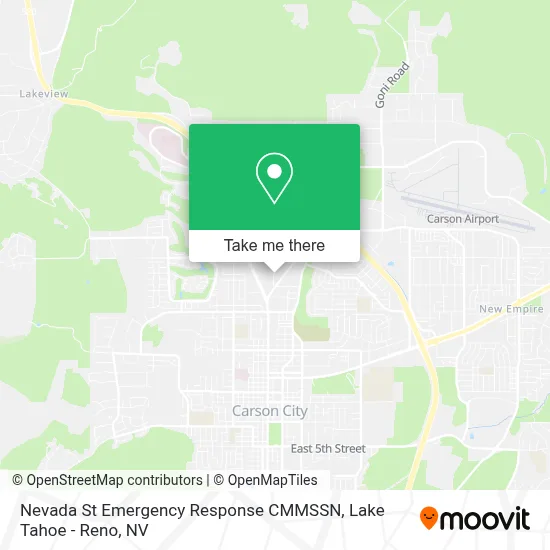 Nevada St Emergency Response CMMSSN map