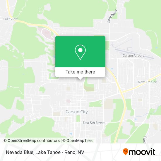 Mapa de Nevada Blue