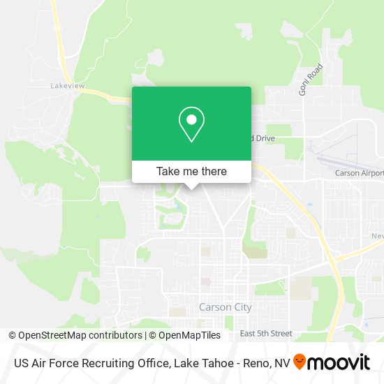 US Air Force Recruiting Office map